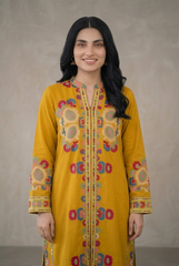 2 Pc Silk Kaftan Set - 2008