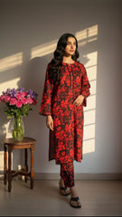2 Pc Co Ord - Khaddar - KRED002