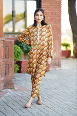 2 Pc Co Ord Set Lawn - SALWA