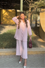 SOLID CO-ORD SET (PINK)