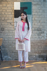 2 Pc Co Ord Set Lawn - CHANDNI