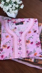 Lawn Shirt With Monarch Dupatta - GULNAAZ