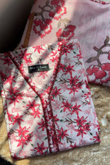 Lawn Shirt With Monarch Dupatta - MANAWAT