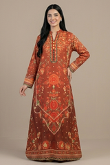 2 Pc Silk Kaftan Set (With Side Pockets) - 2002