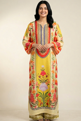 2 Pc Silk Kaftan Set - 2000