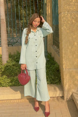 SOLID CO-ORD SET (GREEN)