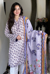 Lawn Shirt With Monarch Dupatta - JULIA