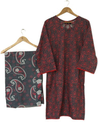 Lawn Shirt With Monarch Dupatta - SAMEEN