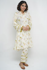 2 Pc Co Ord Set Linen - WARDAH (Frock)