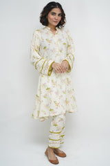 2 Pc Co Ord Set Linen - WARDAH (Frock)