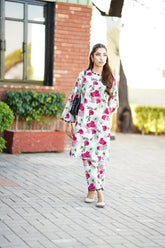 2 Pc Co Ord Set Lawn - SHAHKAR