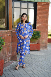 2 Pc Co Ord Set Lawn - NIMRA