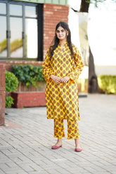 2 Pc Co Ord Set Lawn MEHERMA
