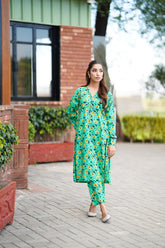 2 Pc Co Ord Set Lawn - SEHRISH