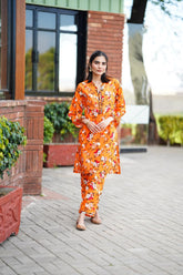 2 Pc Co Ord Set Lawn - HANA