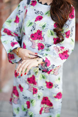 2 Pc Co Ord Set Lawn - SHAHKAR