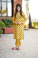 2 Pc Co Ord Set Lawn MEHERMA