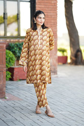 2 Pc Co Ord Set Lawn - SALWA