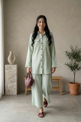 SOLID CO-ORD SET (GREEN)