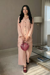 SOLID CO-ORD SET (TEA PINK)