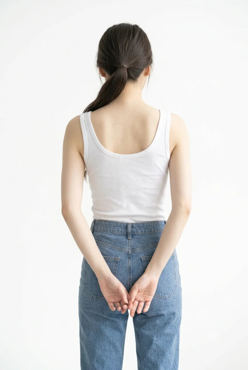 Tank Top - Crisp Minimalist White