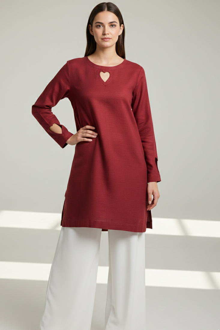 2 Pc Khaddar Solid Set - HPRD - 001