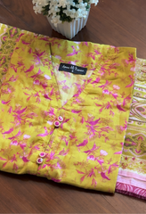 Lawn Shirt With Monarch Dupatta - MADEEHA