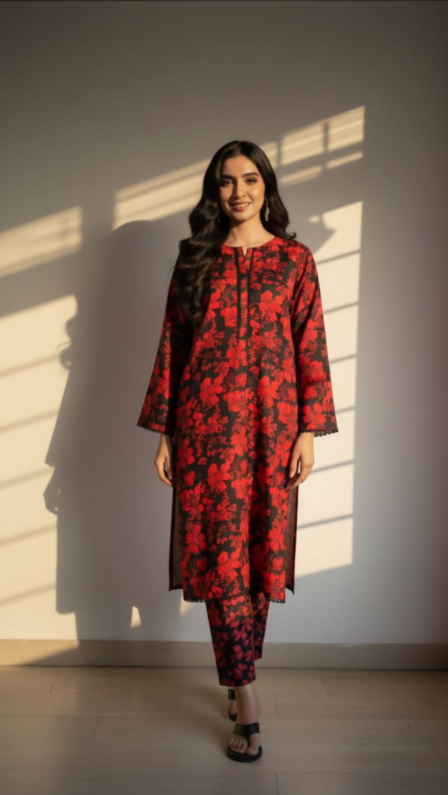 2 Pc Co Ord - Khaddar - KRED002