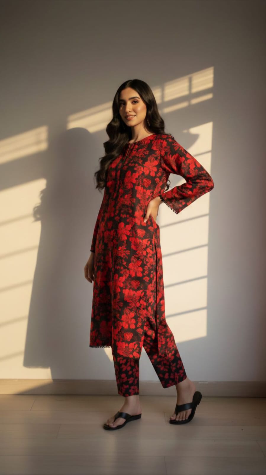 2 Pc Co Ord - Khaddar - KRED002