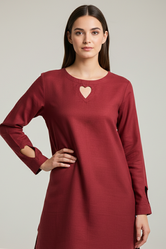 2 Pc Khaddar Solid Set - HPRD - 001