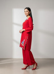 2 Pc Bloom Embroidered Set - 7001