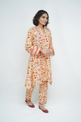 2 Pc Co Ord Set Khaddar - AROMA (Frock)