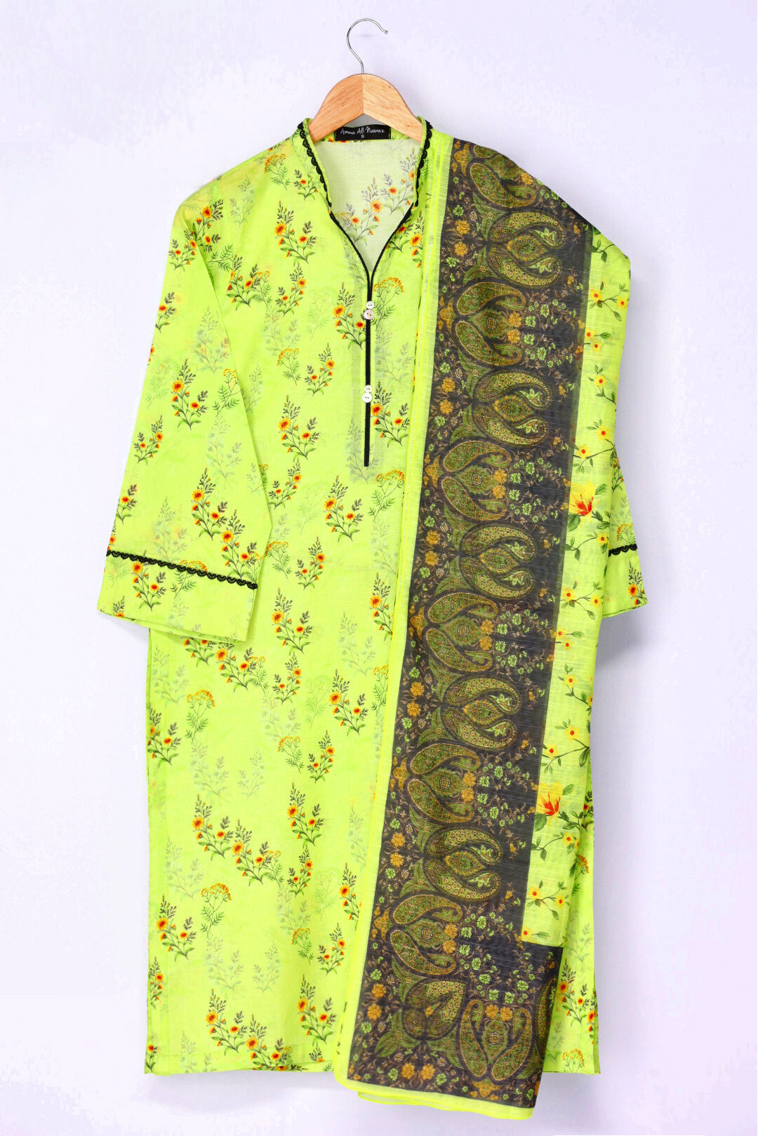 3 Pc Printed Lawn Suit - SUNDAS