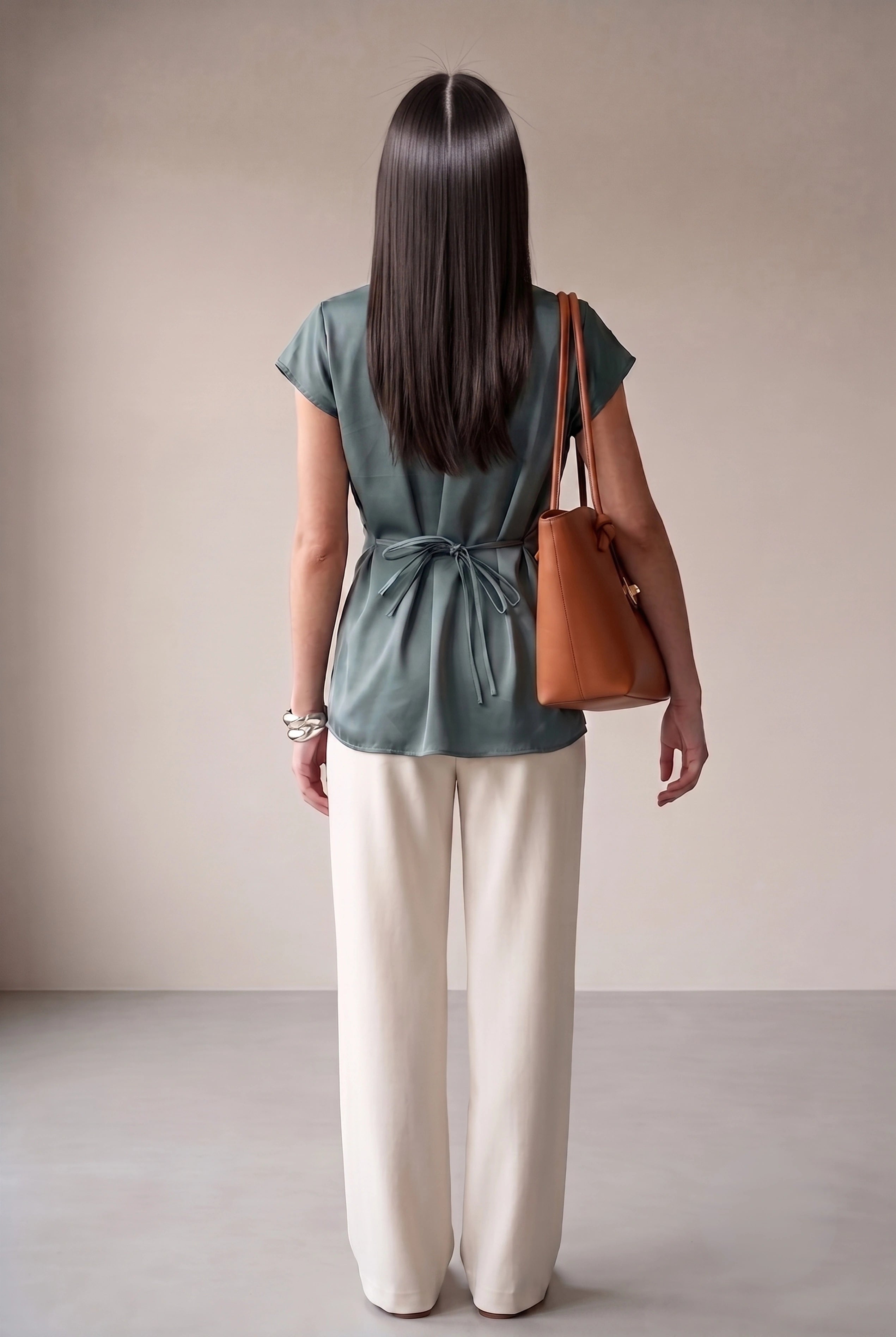 Wrap Around Top - Slate Grey