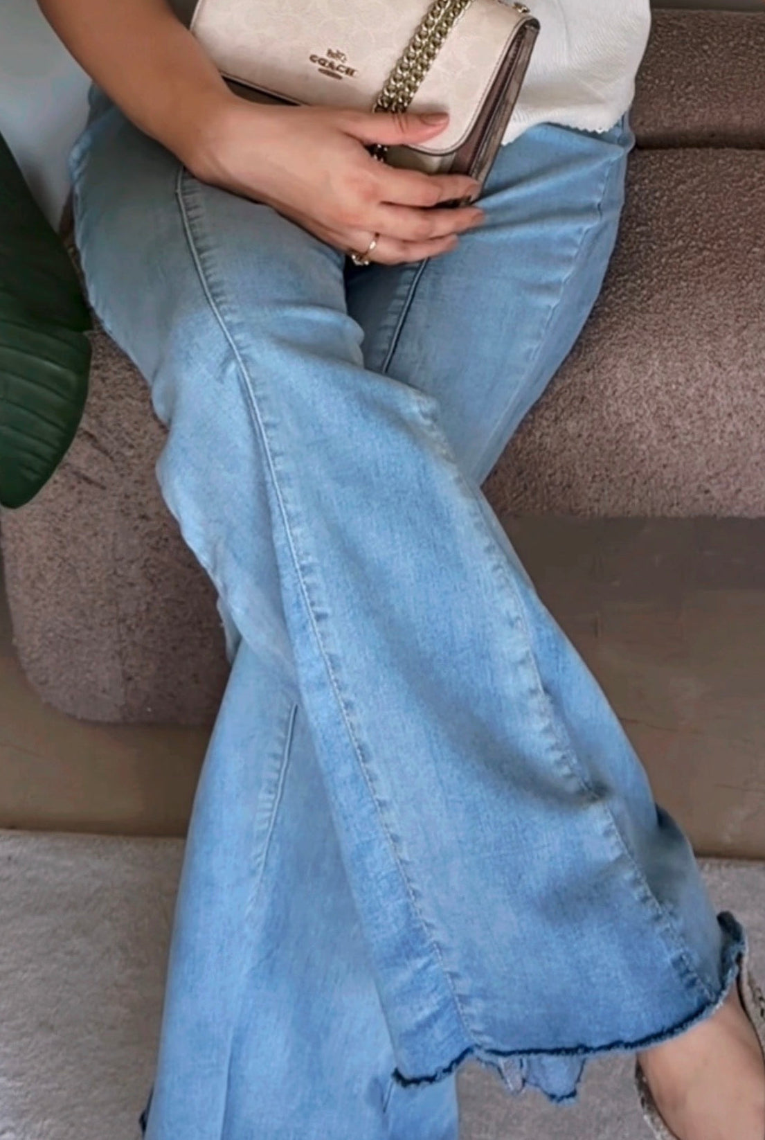 High Waist Flared Jeans
