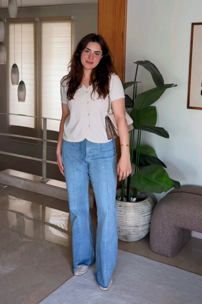 High Waist Flared Jeans