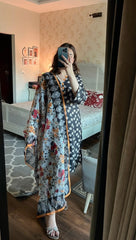 3 Pc Printed Lawn Suit - EMAANE