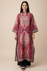2 Pc Silk Kaftan Set - 2005