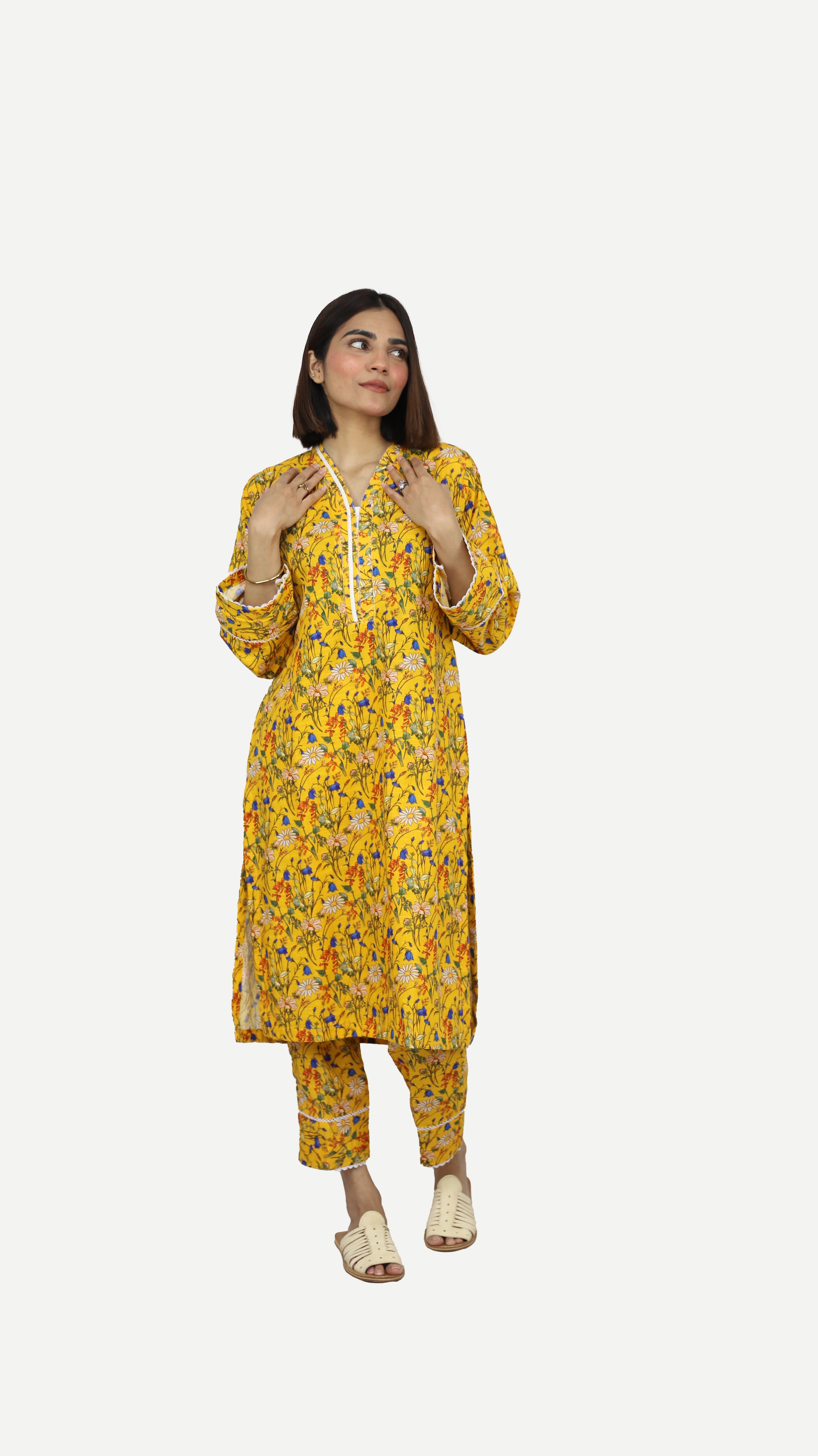 2 Pc Co Ord Set Khaddar - FABEEHA