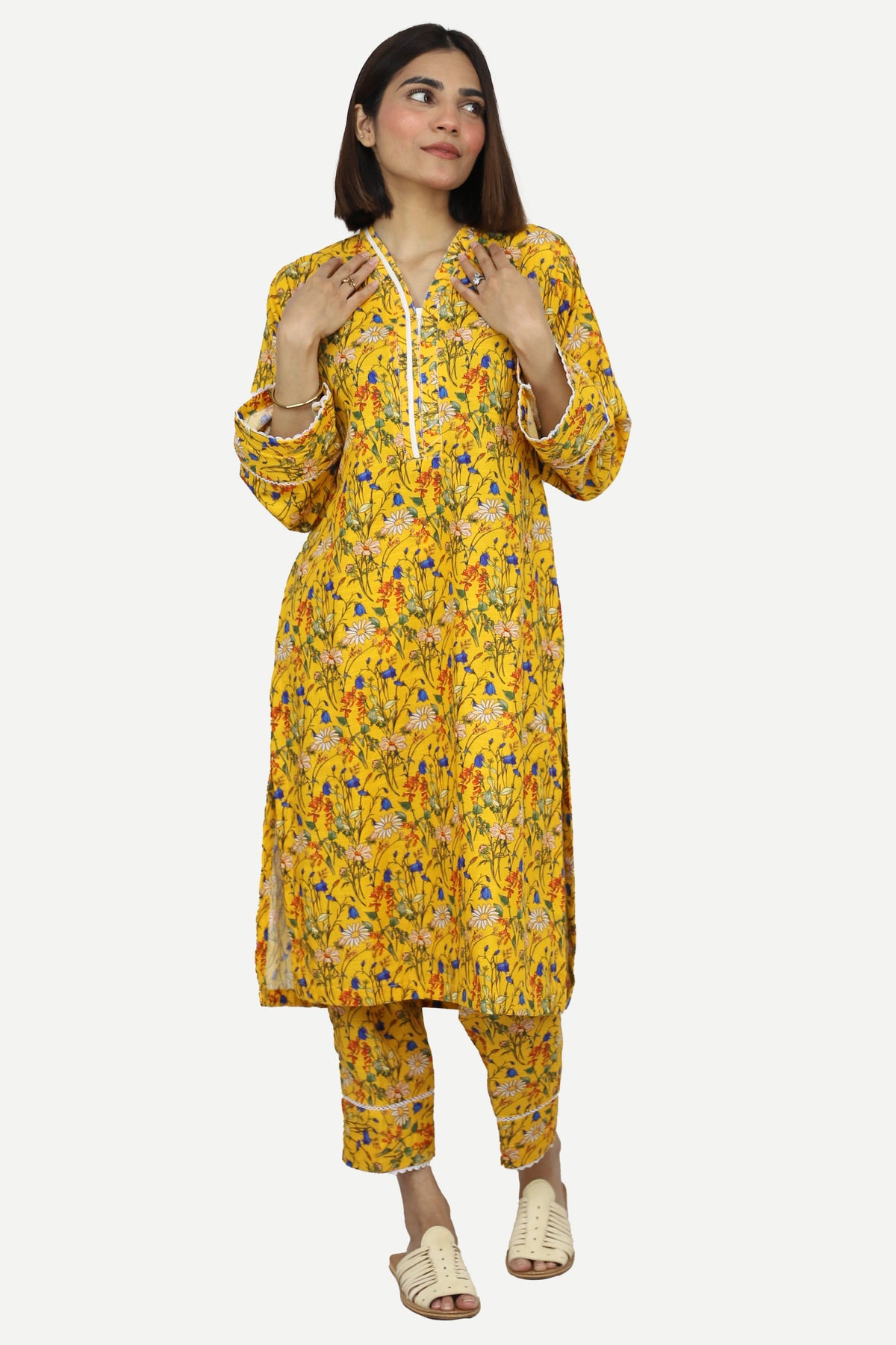 2 Pc Co Ord Set Khaddar - FABEEHA