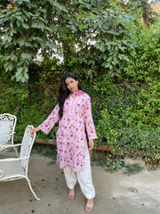 Lawn Shirt With Monarch Dupatta - GULNAAZ