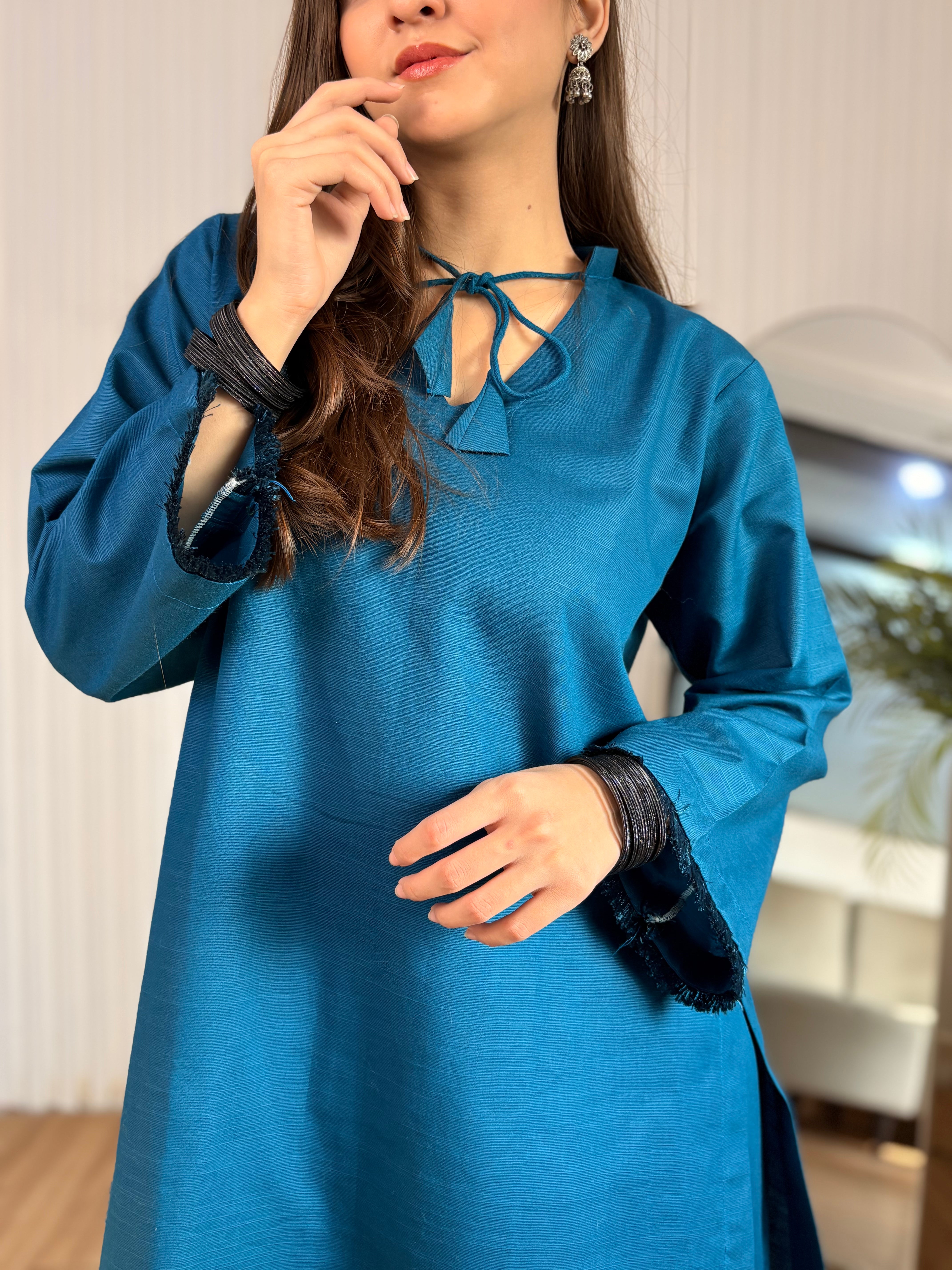 2 Pc Khaddar Solid Set - KPZC - 001