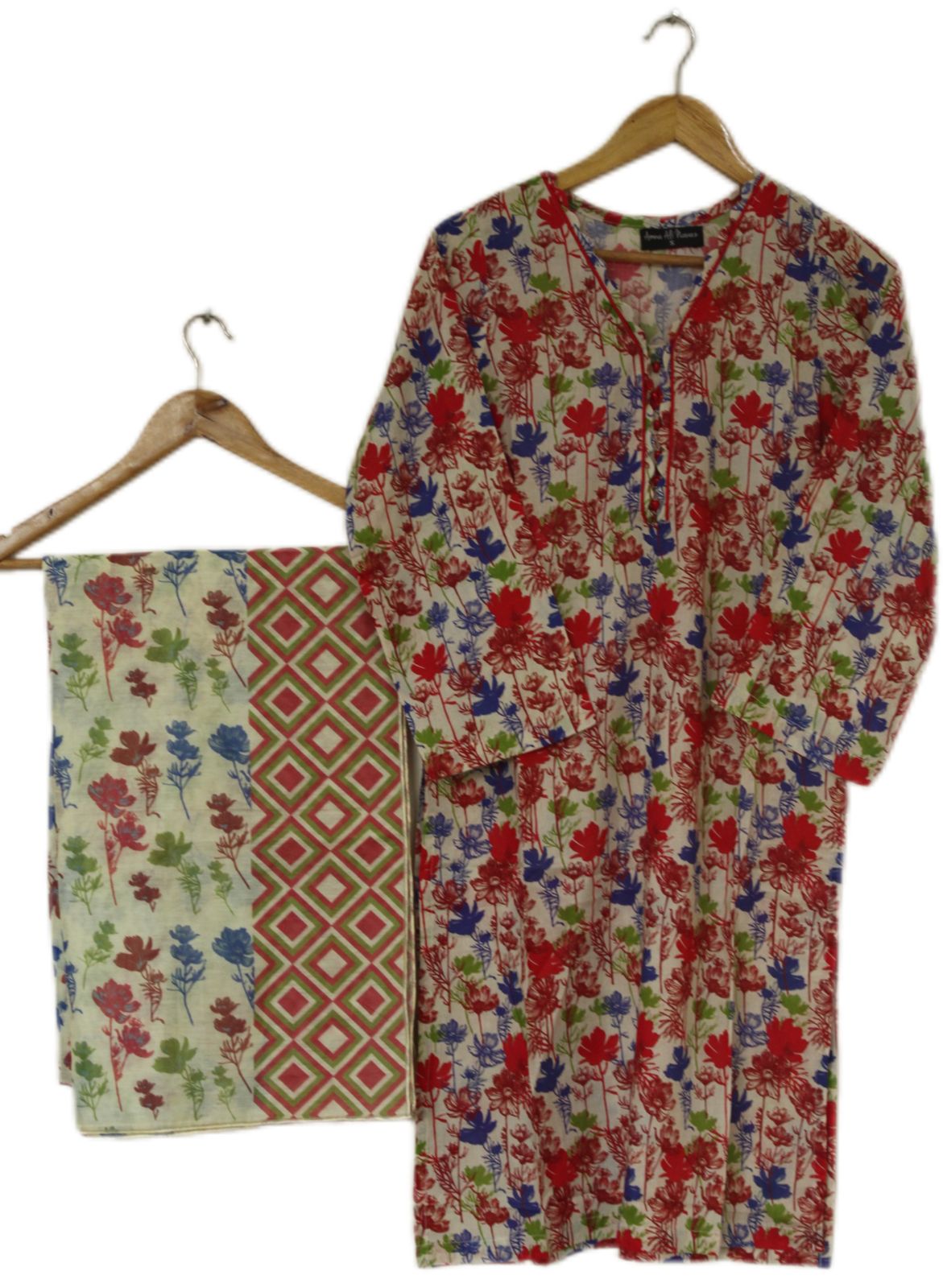 Lawn Shirt With Monarch Dupatta - MISHAAL