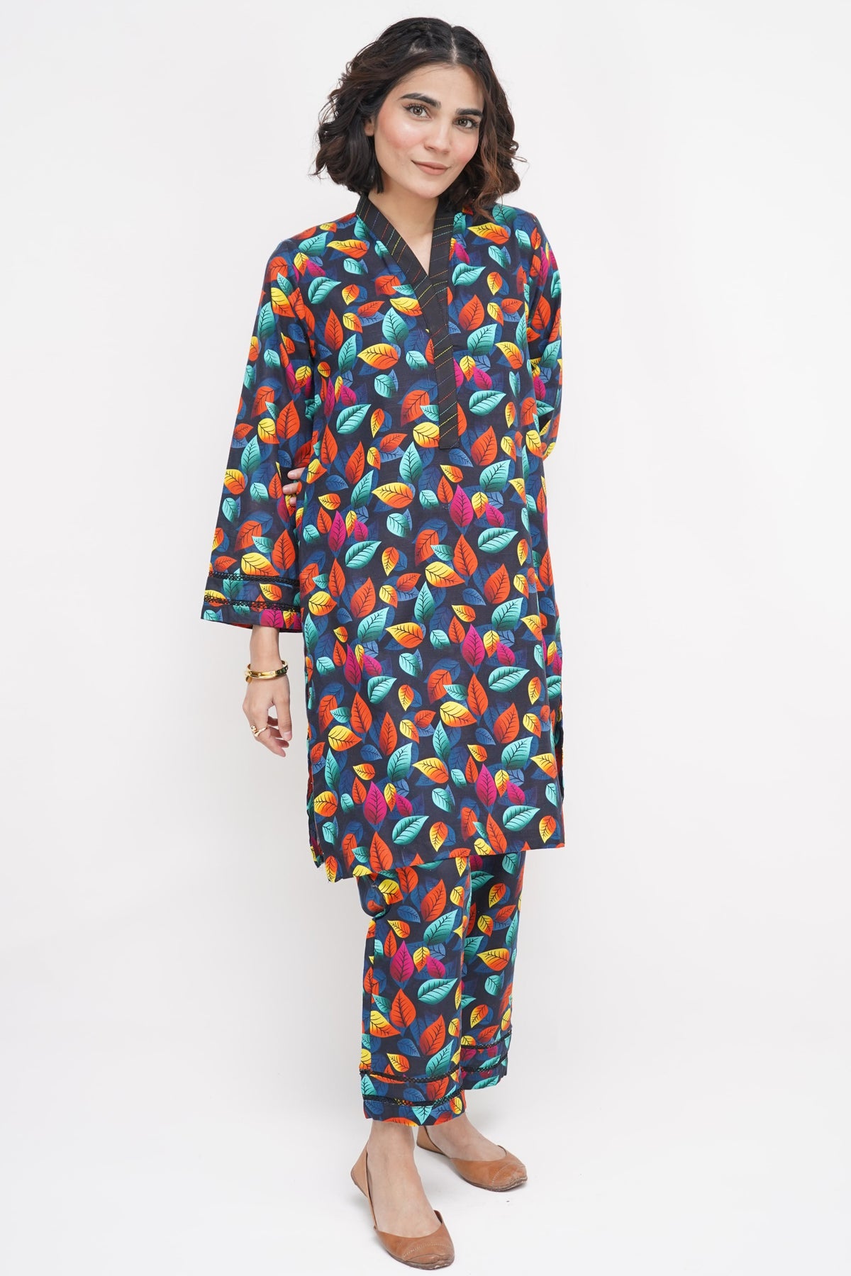 2 Pc Co Ord Set Khaddar - RANG ROOH