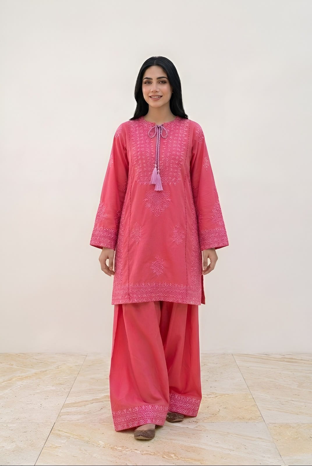 Embroidered Farshi Set - ROOP