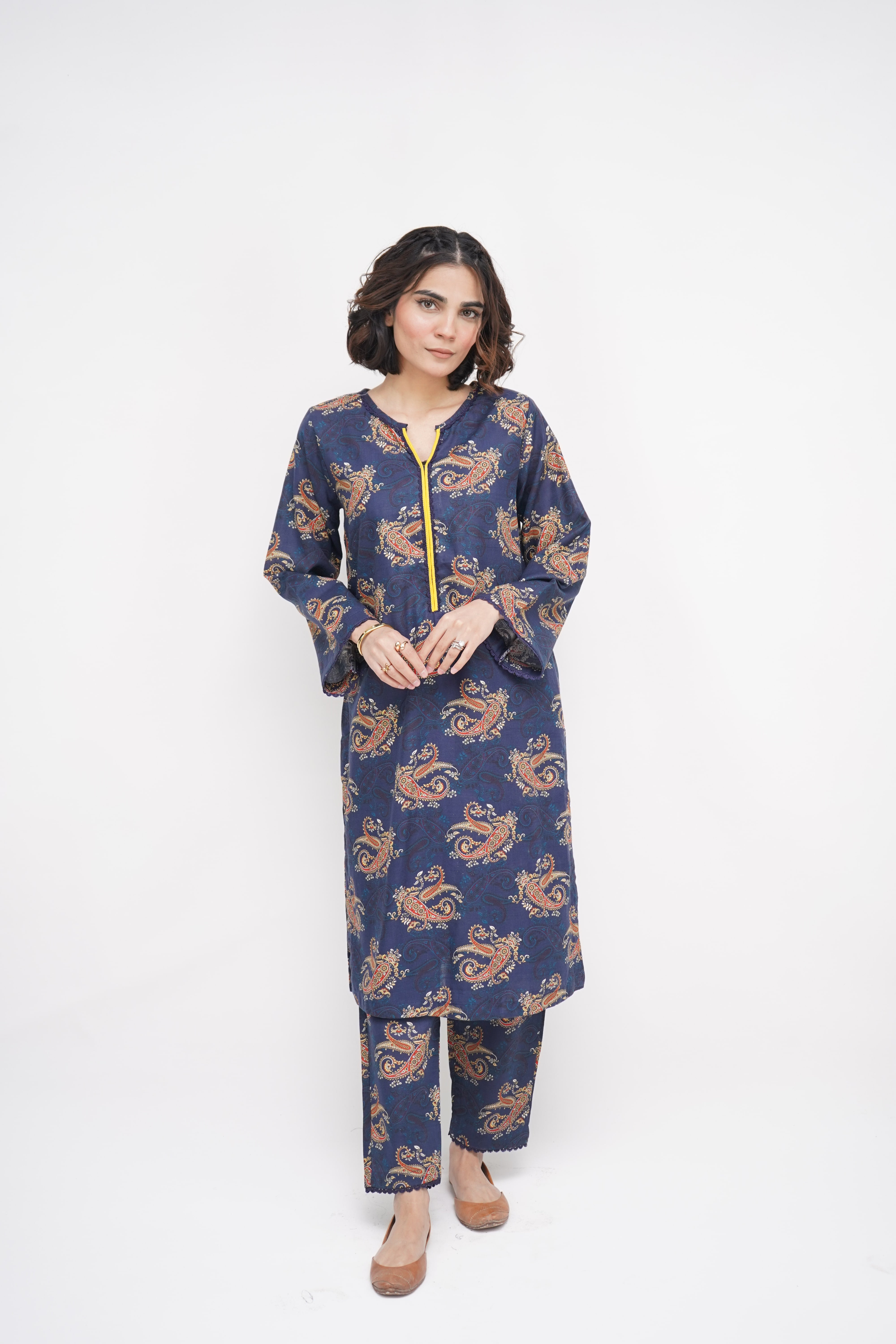 2 Pc Co Ord Set Khaddar - SHARJINA