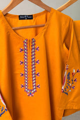 2 Pc Embroidered Solid Set - 3002