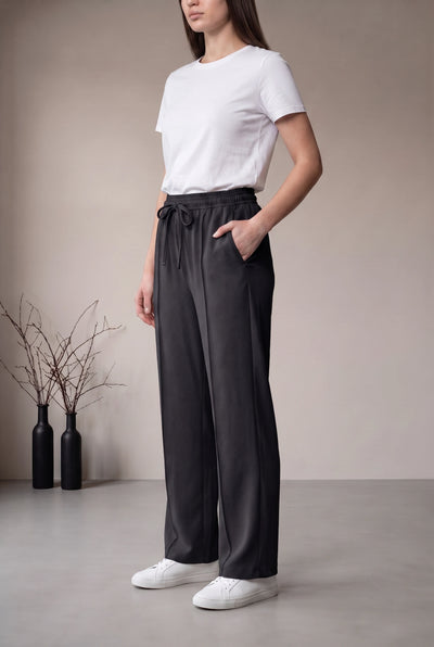 FRONT SEAM TROUSER - BLACK