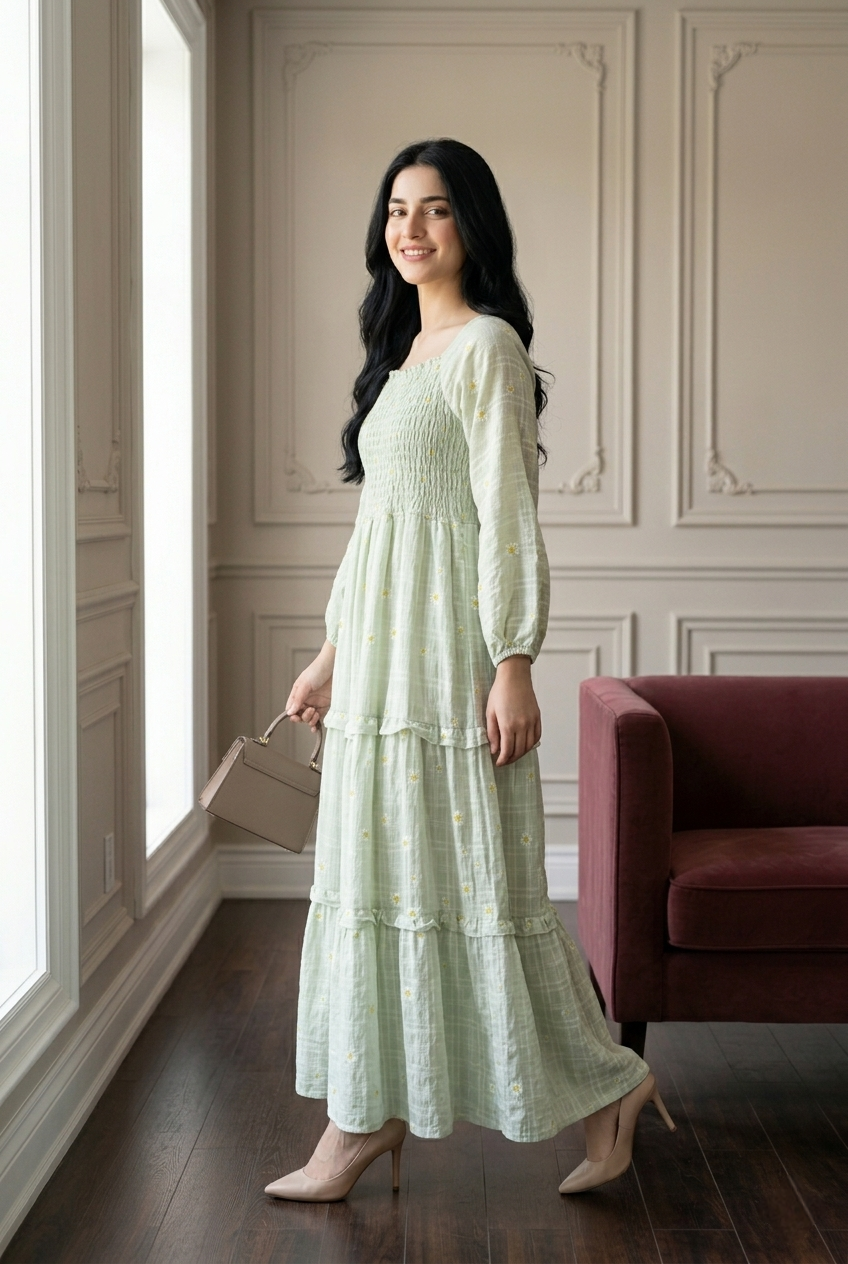 DAISY - SMOCKED MAXI DRESS
