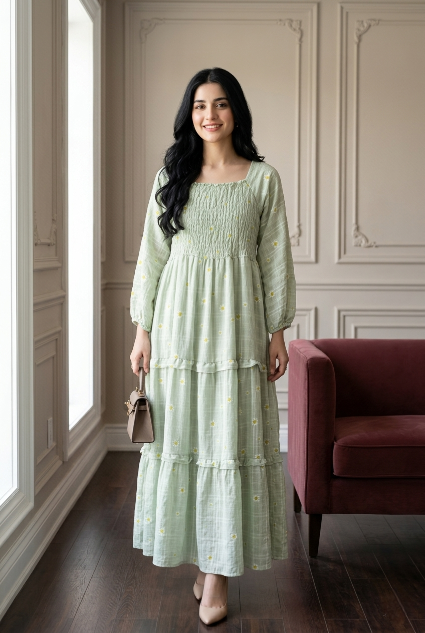 DAISY - SMOCKED MAXI DRESS